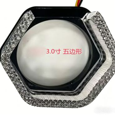 3.0寸五边型亚克力厚壁天使眼