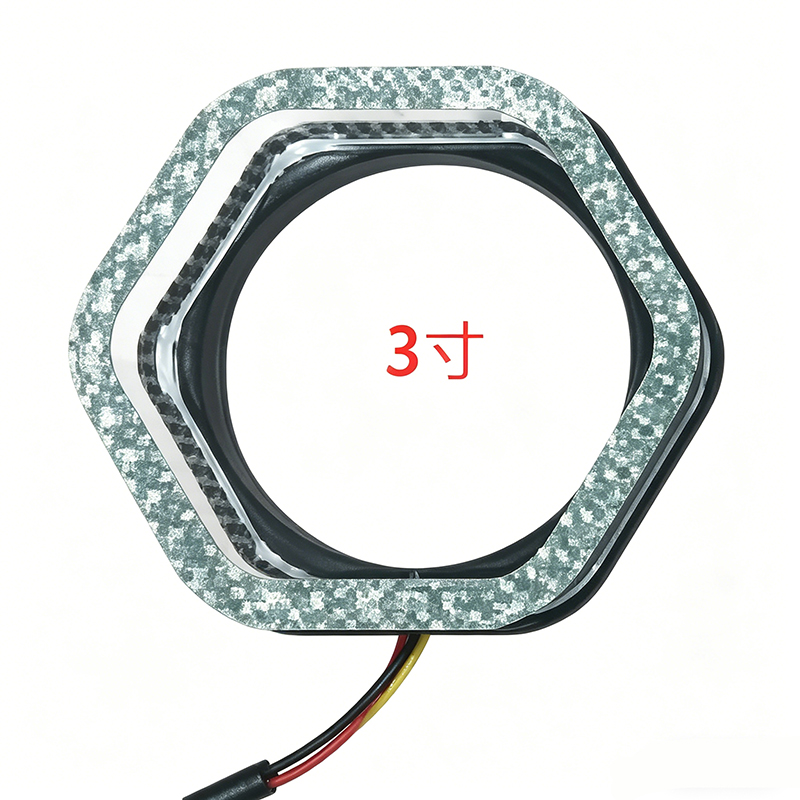 3.0寸六边型亚克力厚壁天使眼